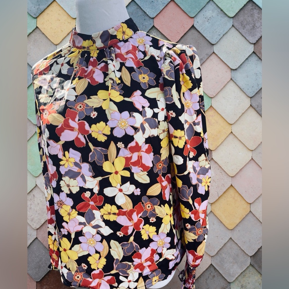 Who What Wear Floral Blouse